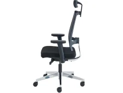 Workēa Bureaustoel-Professionele Ergonomische Bureaustoel - Met Hoofdsteun - Stof - Zwart - Wallstreet