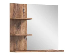 Vente-unique Accessoires & Spiegels-Ramon Spiegel Bad 80Cm 3 Planken Grijs,Eik Decor.