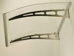 Vente-unique Luifel En Afdak-Rechte Afdak Neona Van Aluminium - 150 X 90 X 15 Cm