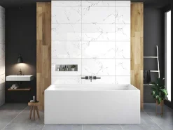 Shower & Design Vrijstaand Bad-Rechthoekig Eilandbad - 280 L - 170 X 75 X 60 Cm - Wit - Acryl - Aspius