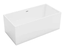 Shower & Design Halfvrijstaand Bad-Rechthoekig Halfvrijstaand Bad - 202 L - 150 X 75 X 58 Cm - Wit - Acryl - Pikaia