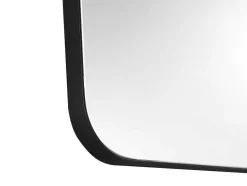 OZAIA Accessoires & Spiegels-Rechthoekige Badkamerspiegel Zwart Contour - 50X80 Cm - Demetria