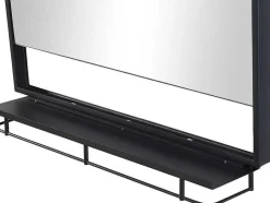 OZAIA Accessoires & Spiegels-Rechthoekige Badkamerspiegel Met Opbergplankje - 60 X 80 Cm Erasmo