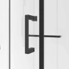 Shower & Design Douchecabine-Rechthoekige Douchecabine Omkeerbare Plaatsingsrichting - Matzwart - L110 X B80 X H225 Cm Zodani