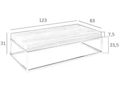 Angel Cerda Salontafel-Rechthoekige Salontafel Walnoot 2026