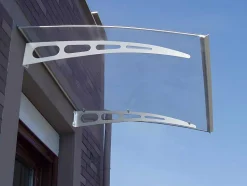 Vente-unique Luifel En Afdak-Rechts Afdak Neona Van Aluminium - 120 X 90 X 15 Cm