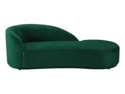 PASCAL MORABITO Chaise Longue-Rechtse Chaise Longue Met Bekleding In Groen Fluweel Lonigo Van