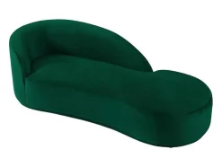PASCAL MORABITO Chaise Longue-Rechtse Chaise Longue Met Bekleding In Groen Fluweel Lonigo Van