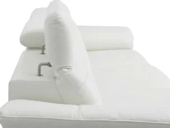 Vente-unique Elektrische Relaxbanken-Relax Hoekbank Elektrisch Van Buffelleer Lismore - Wit - Hoek Links