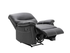 Vente-unique Relaxfauteuil-Relaxfauteuil Canby - Kunstleer - Zwart