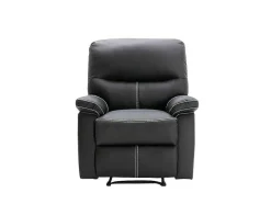 Vente-unique Relaxfauteuil-Relaxfauteuil Canby - Kunstleer - Zwart