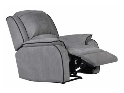 Vente-unique Relaxfauteuil-Relaxfauteuil Microvezel Hernani - Grijs