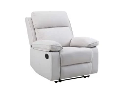 Vente-unique Relaxfauteuil-Relaxfauteuil Van Beige Stof Lana