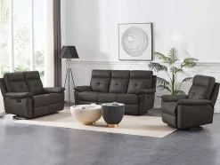 Vente-unique Relaxfauteuil-Relaxfauteuil Van Bruin Leer Vineta