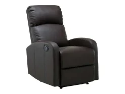 Vente-unique Relaxfauteuil-Relaxfauteuil Van Kunstleer Isao - Bruin