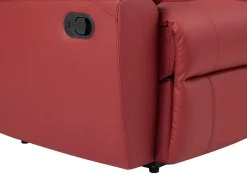 Vente-unique Relaxfauteuil-Relaxfauteuil Van Leer Aroma - Rood