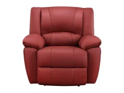 Vente-unique Relaxfauteuil-Relaxfauteuil Van Leer Aroma - Rood