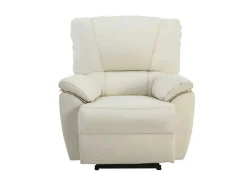 Vente-unique Relaxfauteuil-Relaxfauteuil Van Leer Marcis - Ivoor - Elektrisch