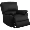 Vente-unique Relaxfauteuil-Relaxfauteuil Van Leer Marcis - Zwart - Elektrisch
