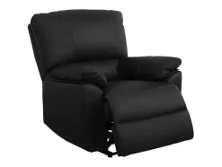 Vente-unique Relaxfauteuil-Relaxfauteuil Van Leer Marcis - Zwart - Elektrisch