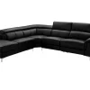 Vente-unique Elektrische Relaxbanken-Relaxhoekbank Van Leer Sitia - Elektrisch - Zwart - Hoek Links
