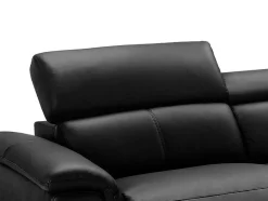 Vente-unique Elektrische Relaxbanken-Relaxhoekbank Van Leer Sitia - Elektrisch - Zwart - Hoek Links