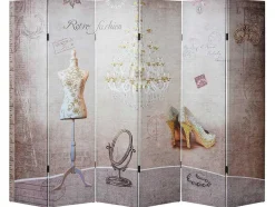 Vente-unique Kamerscherm-Retro Foto Scherm, 180X240Cm