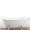 ELITESHOPPING Vrijstaand Bad Op Pootjes-Retro Vrijstaand Bad 170 X 80 Cm Met Gouden Pootjes + Mengkraan Marigold