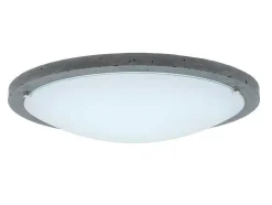 EPIKASA Aanbiedingen: Woonaccessoires-Rocky Plafondlamp, Cement, Chroom, 45X45X10 Cm,