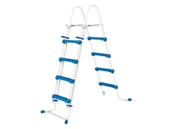 Vente-unique Zwembad-Rond Buisvormig Zwembad Met Cartridge Filterpomp - D457 X H122 Cm - Blauw - Lacanau