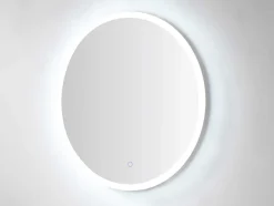 OZAIA Accessoires & Spiegels-Ronde Badkamerspiegel Met Led-Verlichting Daniela - L60 X H 60 Cm