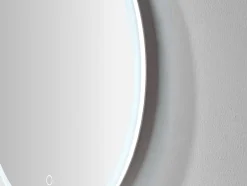 OZAIA Accessoires & Spiegels-Ronde Badkamerspiegel Met Led-Verlichting Daniela - L60 X H 60 Cm