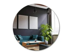 Vente-unique Spiegel-Ronde Glamour Badspiegel Klaar Om Te Monteren O50