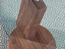Angel Cerda Bijzettafel-Ronde Notenhouten Hoektafel 2036