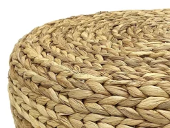Vente-unique Poef-Ronde Poef In Licht, Natuurlijk Rotan Meviso