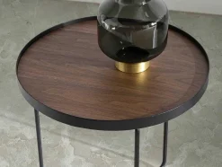 Angel Cerda Bijzettafel-Ronde Walnoten Hoektafel 2028