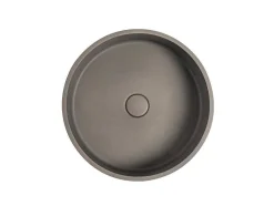 Shower & Design Wastafel-Ronde Wastafel Om Te Plaatsen Van Beton - 39 Cm - Dukat