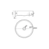 Shower & Design Wastafel-Ronde Wastafel Om Te Plaatsen - Geborsteld Koper - 38 Cm - Dechatel