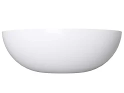Shower & Design Wastafel-Ronde Wastafel Van Solid Surface - 40 Cm - Wit - Imja