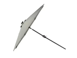 Vente-unique Parasol-Sabal Parasol Met Kantelfunctie En Led-Verlichting Grijs.