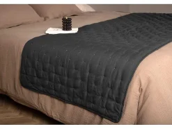 Vente-unique Beddengoed-Sally Sprei 80X150Cm Antraciet.