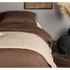Vente-unique Beddengoed-Sally Sprei 80X260Cm Beige.