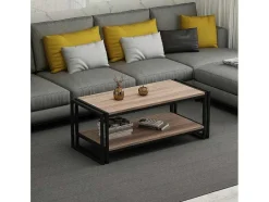 EPIKASA Salontafel-Salontafel Carmela, Walnoten, 102X45X40 Cm,