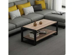 EPIKASA Salontafel-Salontafel Carmela, Walnoten, 102X45X40 Cm,
