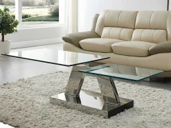 Maison Céphy Salontafel-Salontafel Met Draaiblad Oyrus - Gehard Glas & Metaal
