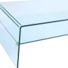 Vente-unique Salontafel-Salontafel Trenia - Dubbele Plaat - Gehard Glas