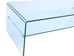 Vente-unique Salontafel-Salontafel Trenia - Dubbele Plaat - Gehard Glas