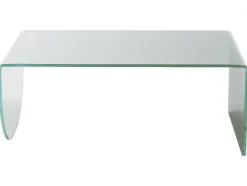 Vente-unique Salontafel-Salontafel Van Gehard Glas - Transparant En Groen - Kinami
