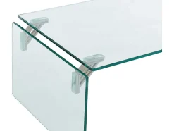 Vente-unique Salontafel-Salontafel Van Gehard Glas - Transparant - Madro
