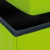 Vente-unique Opbergaccessoire-Sanne Opbergdozen Voetenbank Met Deksel, Groen.